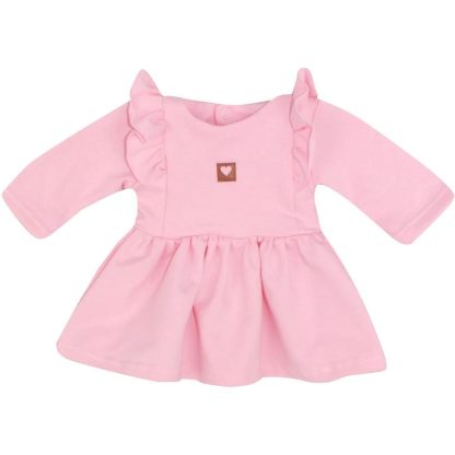 Bavlnené detské šaty - ružové