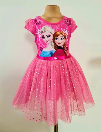 Šaty Elsa Anna Frozen - ružové