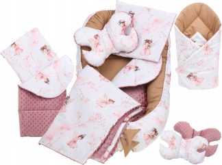 Ohriedka Pre Detské Cocoon Hniezdo Minky Set Xxl Babymam 7 Kusov