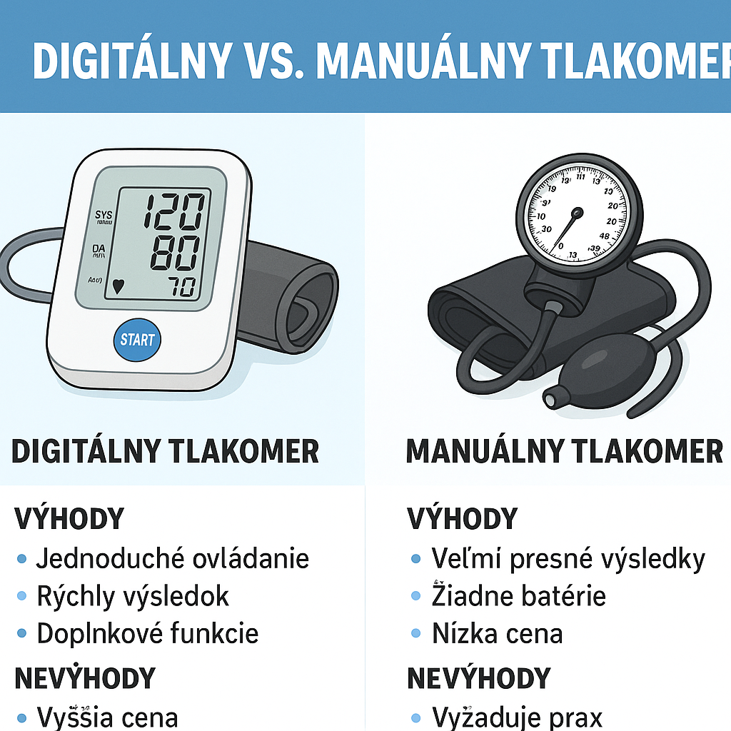 Digitálny vs. manuálny tlakomer: Čo je lepšie pre vás?